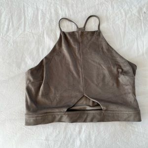 Kendall + Kylie high neck tank 🤎